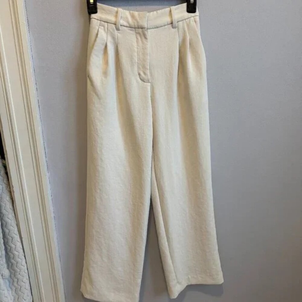Aritzia Wilfred Effortless Pant Crepette Wide Leg 00